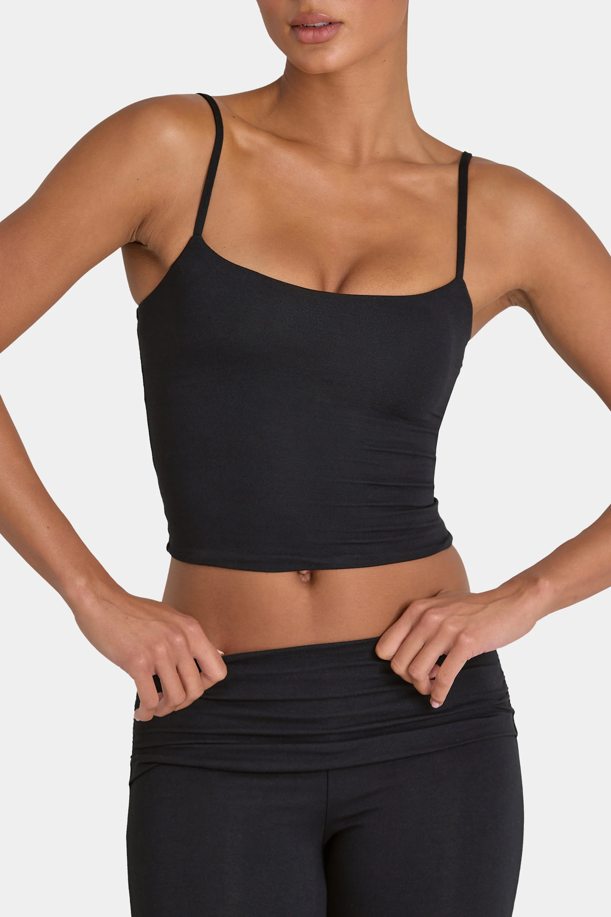 ButterCloud™ Crop Tank Top in Black - Image 4