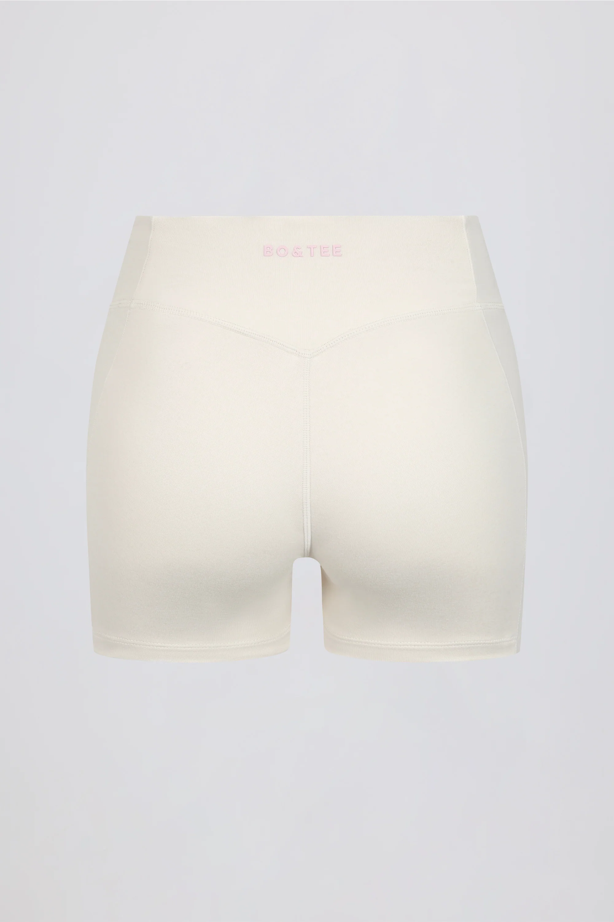 Ruched Mini Shorts in Vanilla - Image 7