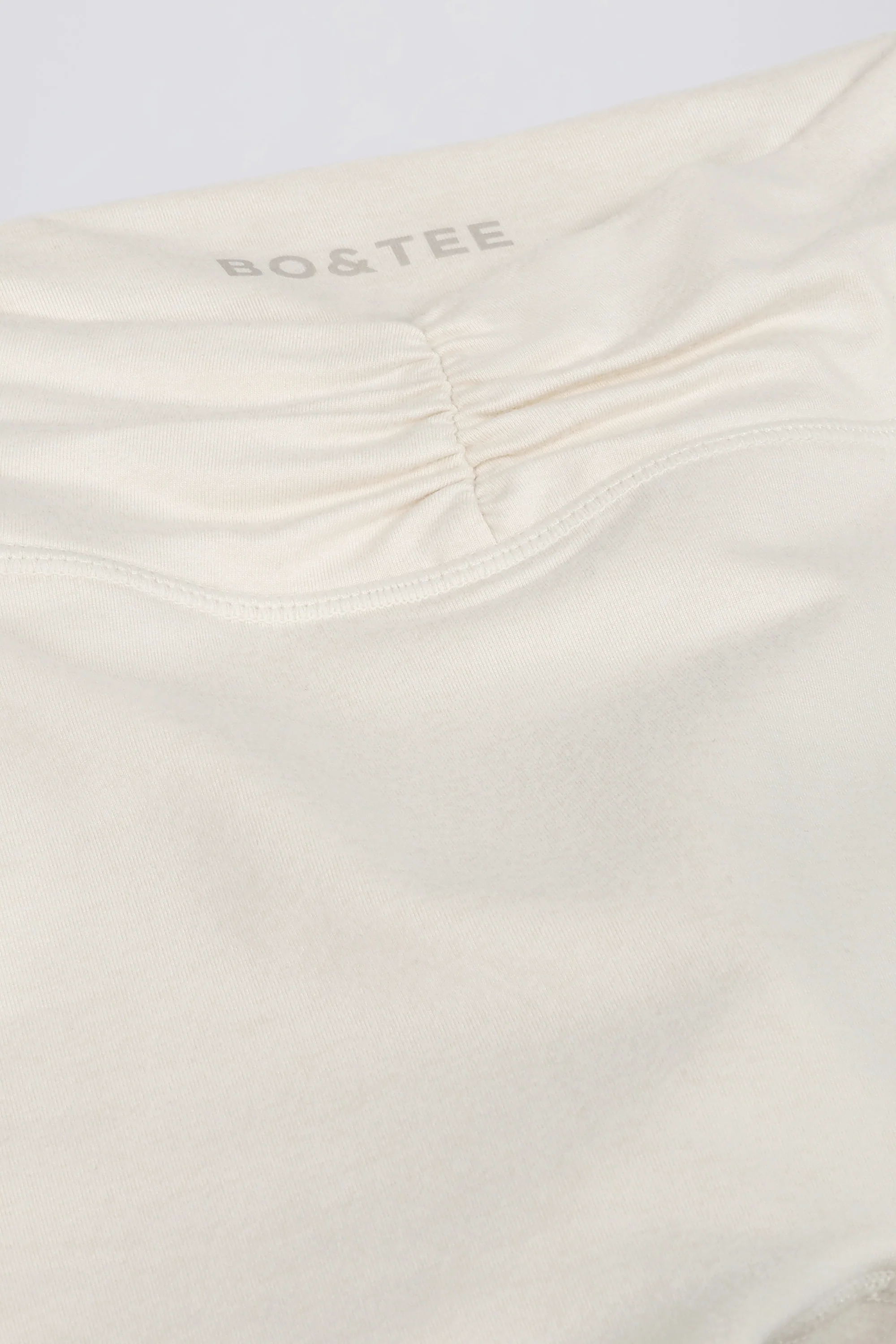 Ruched Mini Shorts in Vanilla - Image 8