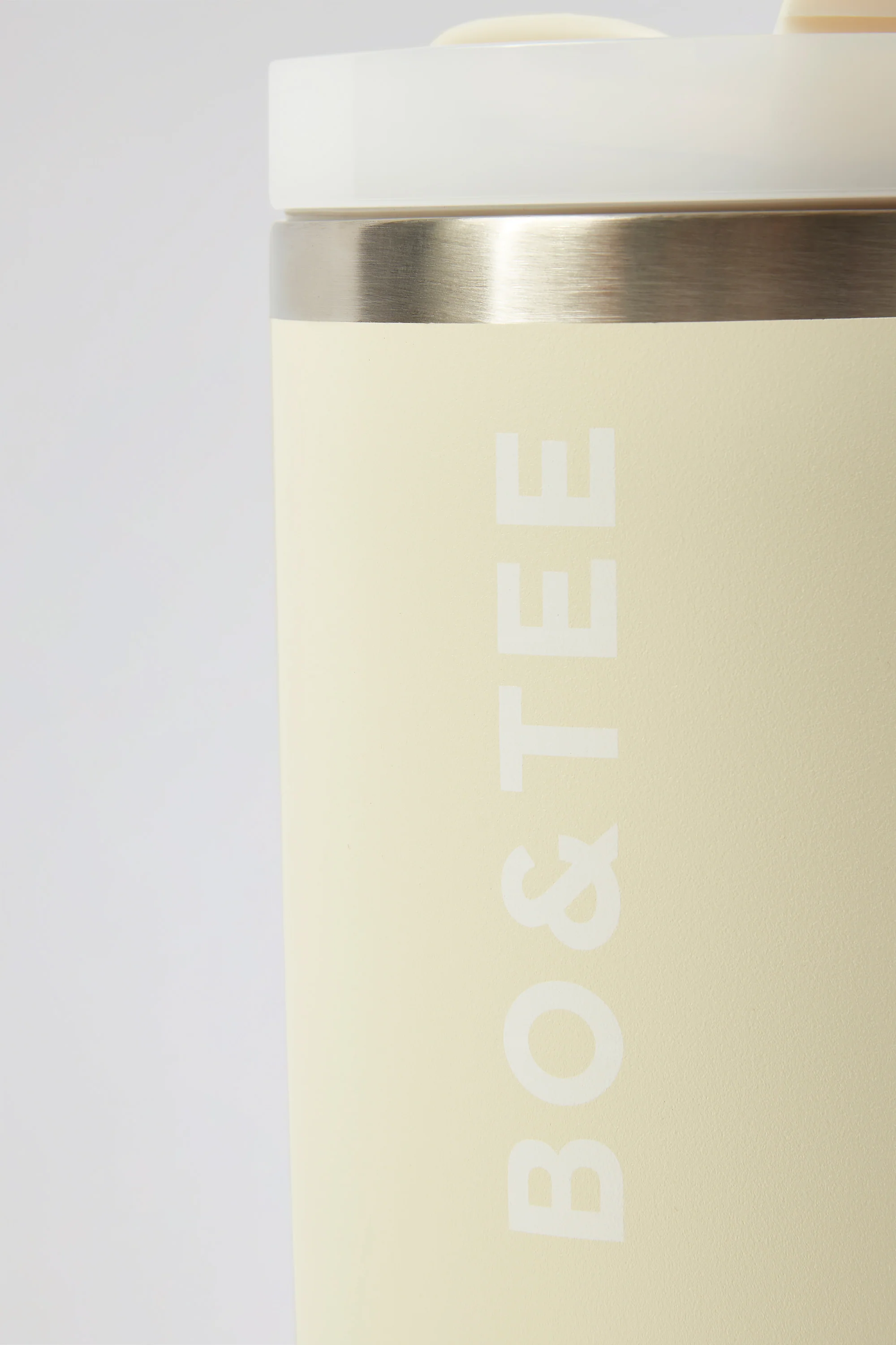 Stainless Steel Water Bottle in Cream - Image 3