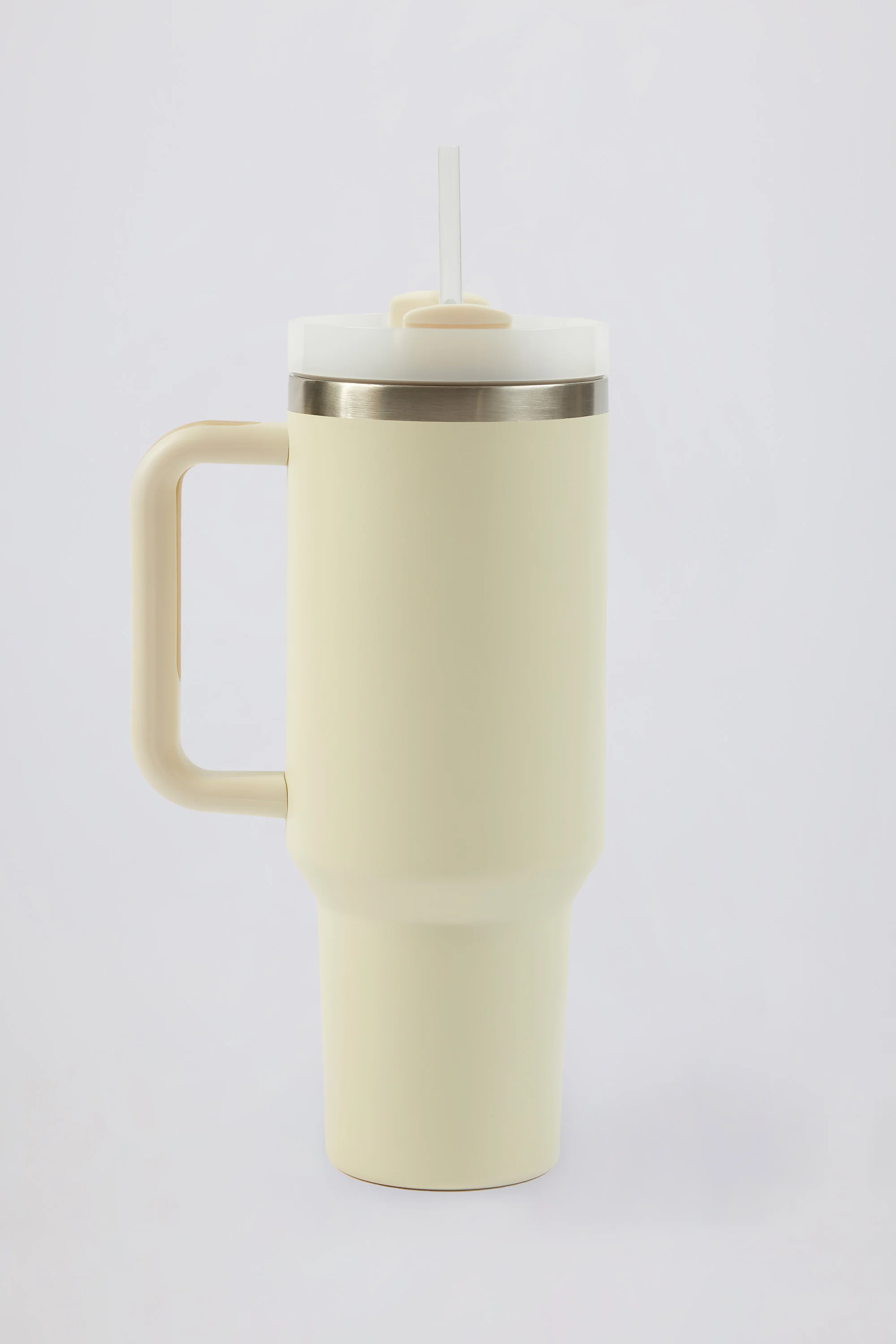 Stainless Steel Water Bottle in Cream - Image 4